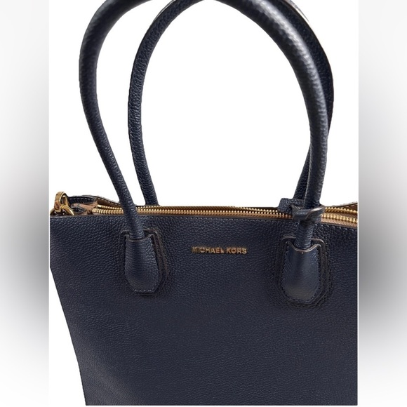 Michael Kors Blue Satchel Bag Structured Design - Picture 7 of 7